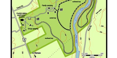 Mapa de Varsóvia cavernas 