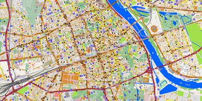 Mapa de Varsóvia offline 