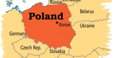 Polónia capital mapa