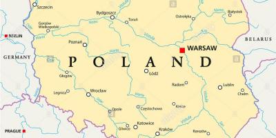 Varsóvia localização no mapa